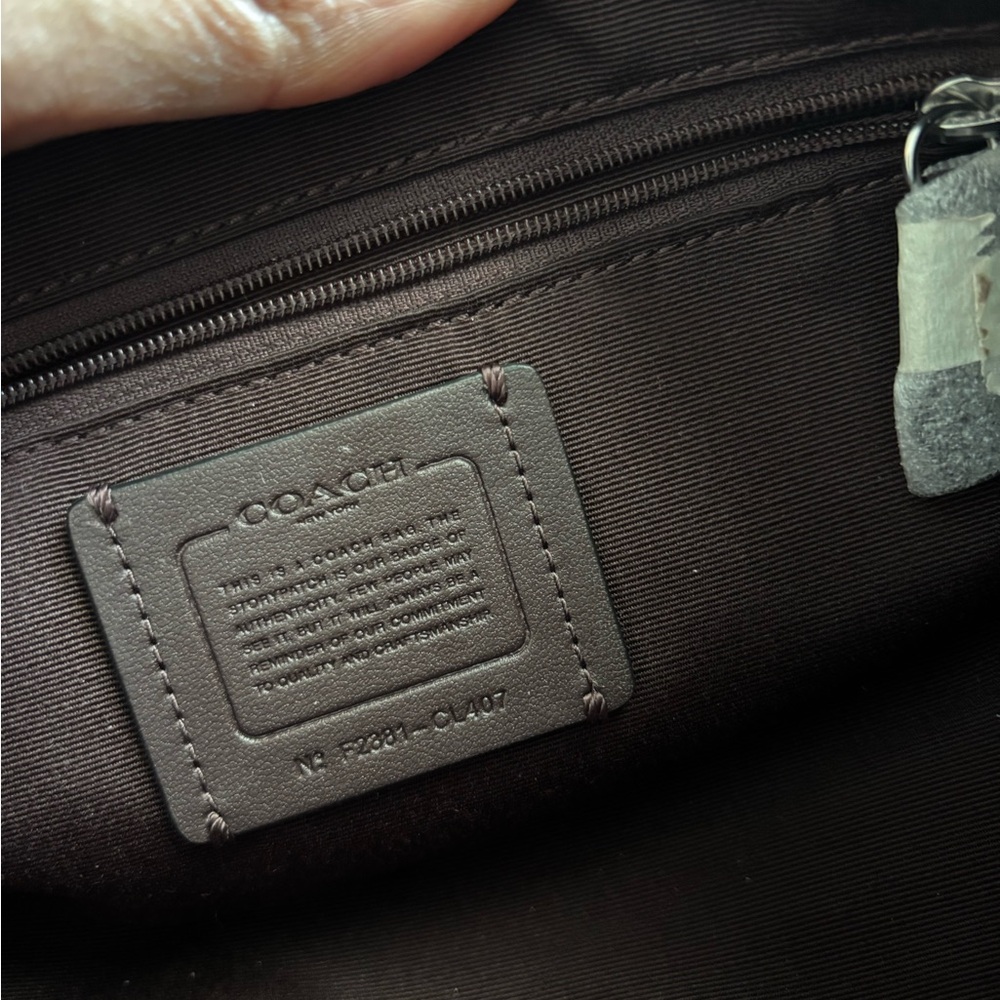 Coach Black Leather Charlotte Chain Shoulder & Crossbody Bag 🖤🩶 - Picture 8 of 8